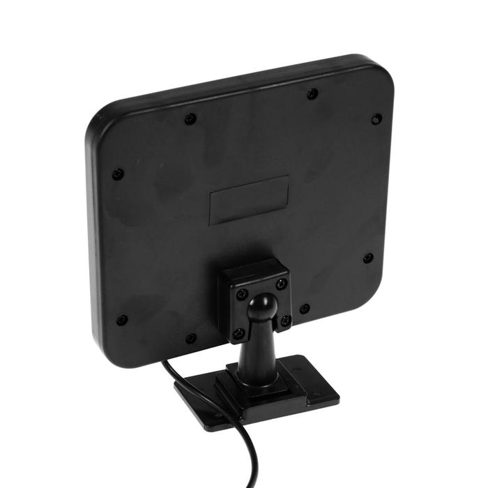 Светодиодный прожектор на солнечной батарее 16 Вт, выносная панель, пульт ДУ, 15 &times; 13 &times; 7 см, 6500К