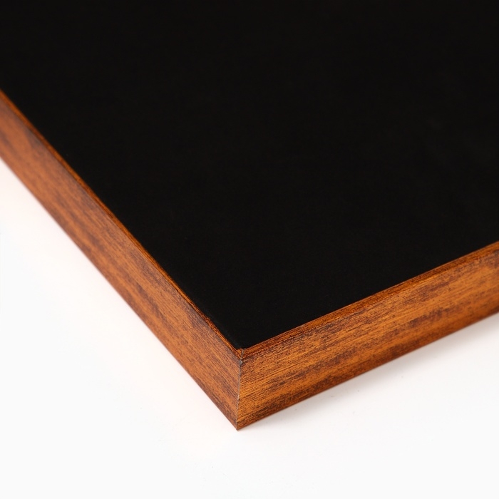 Поднос пластиковый прямоугольный с зеркалом &laquo;Штрихи&raquo;, 37 х 37 х 4,5 см сервировочный