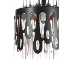 Подвес "Капель" 1х60Вт Е27 Черный