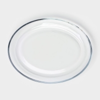 Тарелка стеклянная FLORIDA, 18×14 см, 2 шт Тарелка стеклянная FLORIDA, 18×14 см, 2 шт