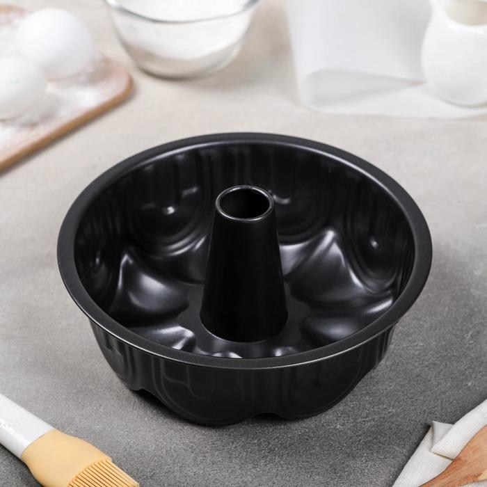 Форма для выпечки «Немецкий кекс. Крепость», 22×7 см, антипригарное покрытие, цвет чёрный Форма для выпечки «Немецкий кекс. Крепость», 22×7 см, антипригарное покрытие, цвет чёрный