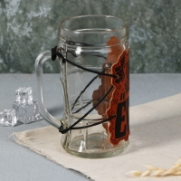 Кружка стеклянная пивная «Ёрш», 500мл Кружка стеклянная пивная «Ёрш», 500мл