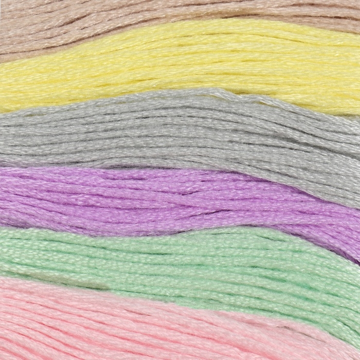 Набор ниток мулине №11, 8 &plusmn; 1 м, 6 шт