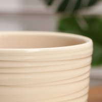 Горшок цветочный "Нежность" бежевый 2,4 л
