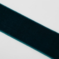 Лента бархатная, 25 мм, 18 &plusmn; 1 м, цвет изумрудный №72