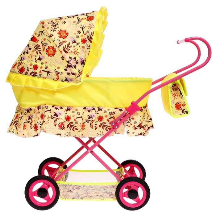 Коляска кукольная №11, цвета МИКС Коляска кукольная №11, цвета МИКС