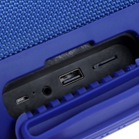 Портативная колонка Boomsbox, 20 Вт, 1200 мАч. BT5.0, micro SD, синяя Портативная колонка Boomsbox, 20 Вт, 1200 мАч. BT5.0, micro SD, синяя