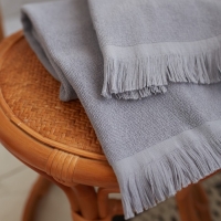 Полотенце махровое LoveLife "Fringe" 70х130 см, цвет серый, 100% хлопок, 380 гр/м2 Полотенце махровое LoveLife "Fringe" 70х130 см, цвет серый, 100% хлопок, 380 гр/м2