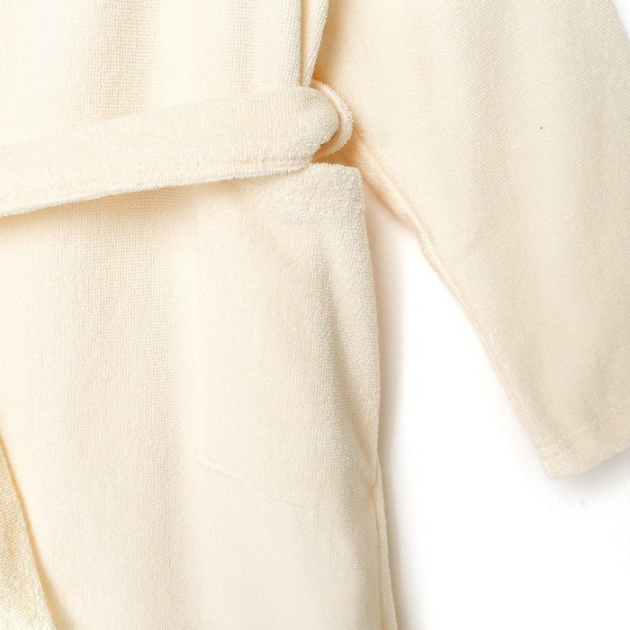 Халат махровый детский Экономь и Я, р. 28, цв.молочный, 100%хл 340 г/м2 Халат махровый детский Экономь и Я, р. 28, цв.молочный, 100%хл 340 г/м2