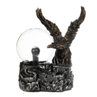 Плазменный шар "Орел" серый 14х9х22 см RISALUX Плазменный шар "Орел" серый 14х9х22 см RISALUX