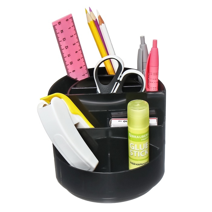 Подставка-органайзер для канцелярии ErichKrause Mini Burger, Classic, вращающаяся, черная Подставка-органайзер для канцелярии ErichKrause Mini Burger, Classic, вращающаяся, черная