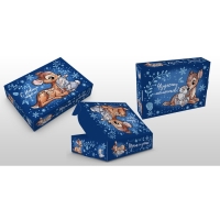 Коробка подарочная, 21х15х5 см, Бэмби