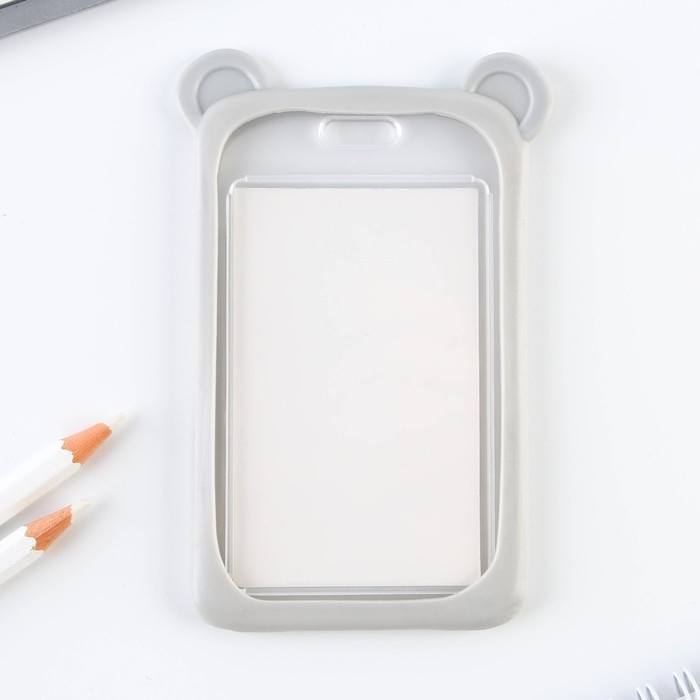 Чехол для бейджа с ушками «Мишка», 7 х 12 см Чехол для бейджа с ушками «Мишка», 7 х 12 см