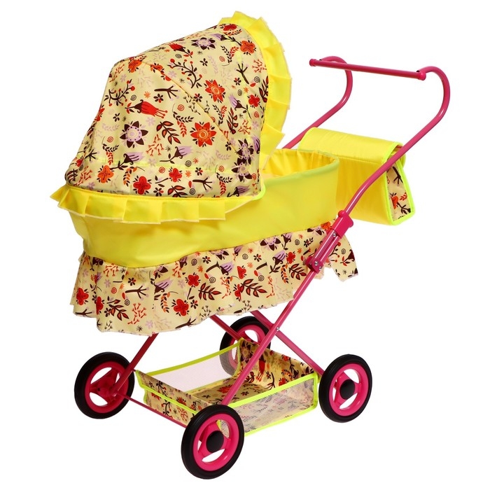 Коляска кукольная №11, цвета МИКС Коляска кукольная №11, цвета МИКС