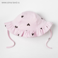 Панамка Крошка Я "Сердечки", розовый, р.44 Панамка Крошка Я "Сердечки", розовый, р.44