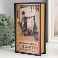 Сейф-книга дерево кожзам ""Приключения Тома Сойера" Марка Твена" 21х13х5 см Сейф-книга дерево кожзам ""Приключения Тома Сойера" Марка Твена" 21х13х5 см