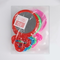 Зеркало настольное - подвесное &laquo;Круг&raquo;, d зеркальной поверхности 9,5 см, цвет МИКС