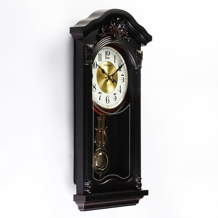 Часы настенные, серия: Маятник, Часы настенные, серия: Маятник, "Азалия", бесшумные, d-16 см, 4 АА