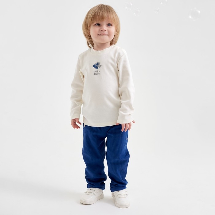 Футболка с дл. рукавом Крошка Я Little berry р. 62-68, молочный Футболка с дл. рукавом Крошка Я Little berry р. 62-68, молочный