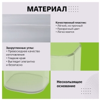 Подставка-стакан для канцелярии Стамм "Фаворит", пластик, 90 х 70 х 70 мм, квадратная, прозрачная Подставка-стакан для канцелярии Стамм "Фаворит", пластик, 90 х 70 х 70 мм, квадратная, прозрачная