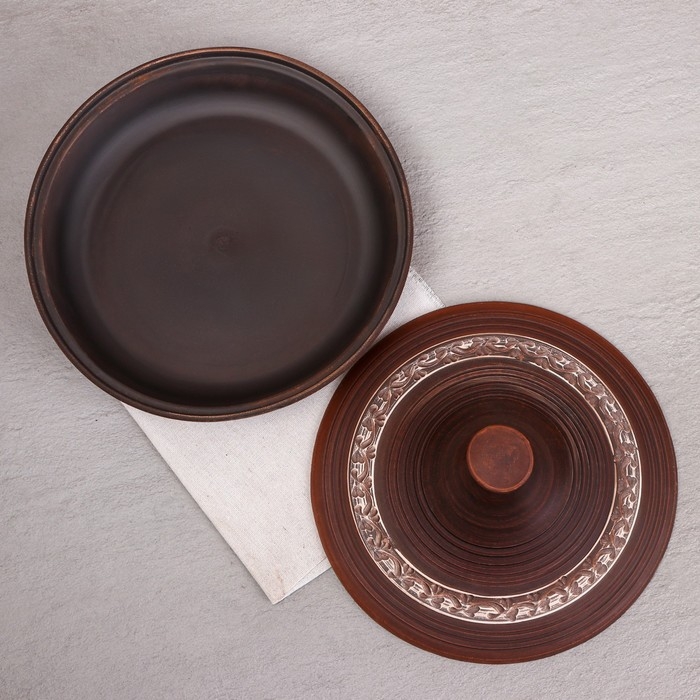 Тажин Тажин "Классический", ангоб, красная глина, 2 л