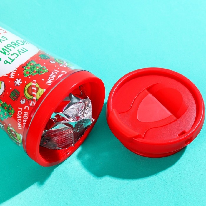 Новый год! Чай чёрный &laquo;Новый год будет сладким&raquo; в термостакане 250 мл., вкус: яблочный штрудель, 20 г.