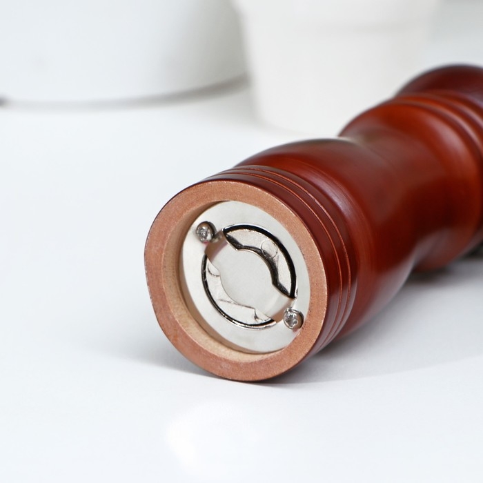 Мельница для специй Доляна, 15,5&times;4,5 см, металлический механизм, цвет коричневый