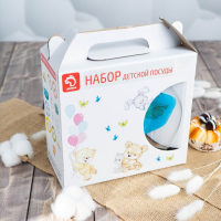 Набор детской посуды Доляна «Динозаврик», 3 предмета: миска 450 мл, тарелка d=20 см, кружка 200 мл Набор детской посуды Доляна «Динозаврик», 3 предмета: миска 450 мл, тарелка d=20 см, кружка 200 мл