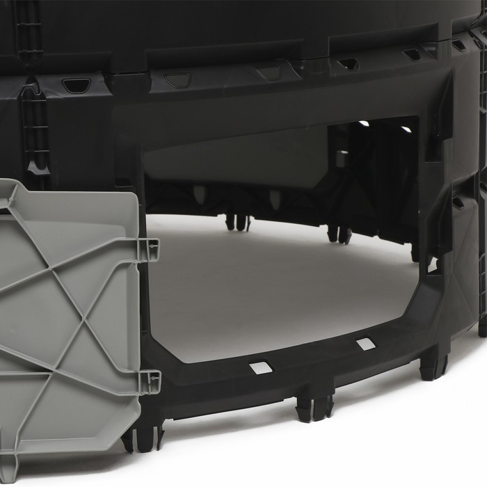 Компостер, 1 200 л, пластик, чёрный Компостер, 1 200 л, пластик, чёрный