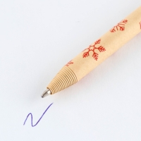 Подарочный набор новогодний &laquo;Чудесных мгновений&raquo;, блок бумаги 30 л,ручка синяя паста 1.0 мм и 5 шт наклеек