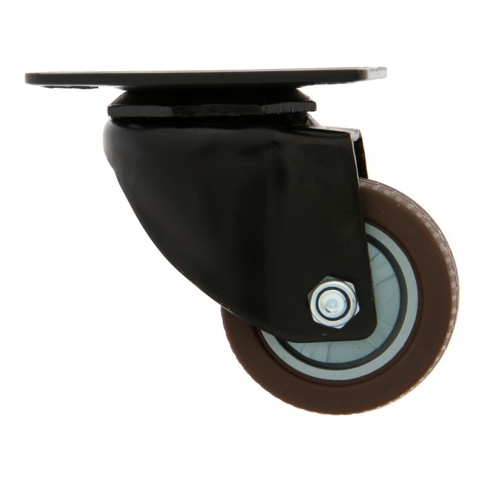 Колесо мебельное CAPPIO d=50,на площадке,поворотное, покрытие TPR Колесо мебельное CAPPIO d=50,на площадке,поворотное, покрытие TPR