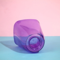 Горшок для орхидей, 2,5 л, 16,4 × 18,5 см, пластик, прозрачно-фиолетовый Горшок для орхидей, 2,5 л, 16,4 × 18,5 см, пластик, прозрачно-фиолетовый