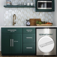 Ручка торцевая CAPPIO RP101CH, м/о 160 мм, цвет матовый хром Ручка торцевая CAPPIO RP101CH, м/о 160 мм, цвет матовый хром