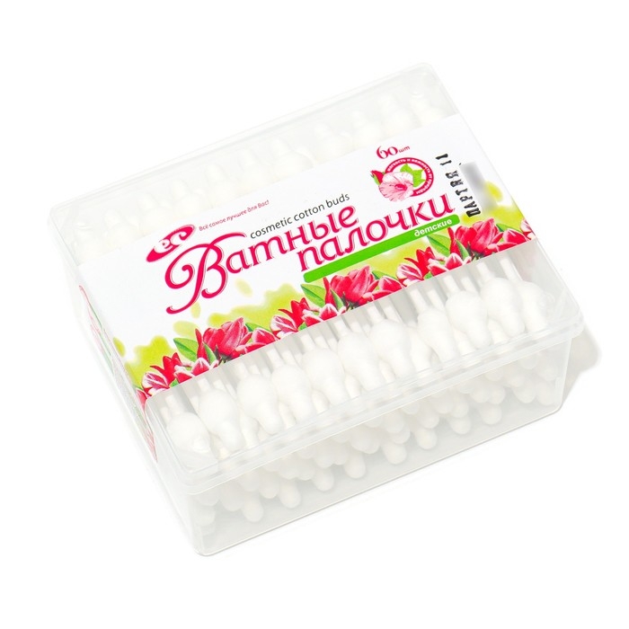 Ватные палочки &laquo;Емельянъ Савостинъ&raquo; детские с ограничителем, 60 шт