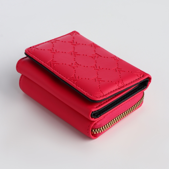 Кошелёк женский на кнопке, цвет розовый Кошелёк женский на кнопке, цвет розовый