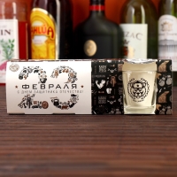 Подарочный набор &laquo;С Днём защитника Отечества&raquo;: стопки 3 шт