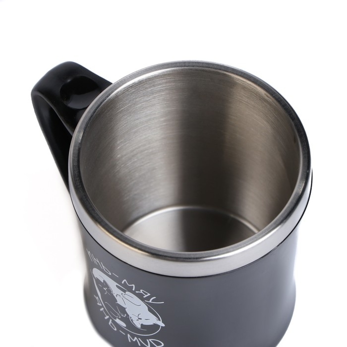 Термокружка, 350 мл, Lifestyle Термокружка, 350 мл, Lifestyle "Инь-Мур", сохраняет тепло 3 ч