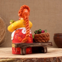 Ковровская игрушка "Скамейка Бабка с урожаем", керамика Ковровская игрушка "Скамейка Бабка с урожаем", керамика