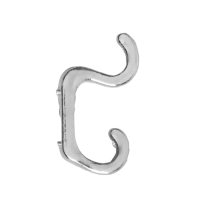 Крючок мебельный ТУНДРА TKD010, двухрожковый, хром, 10 шт Крючок мебельный ТУНДРА TKD010, двухрожковый, хром, 10 шт