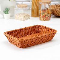 Корзина для продуктов Доляна, 30×19,5×6 см, цвет коричневый Корзина для продуктов Доляна, 30×19,5×6 см, цвет коричневый