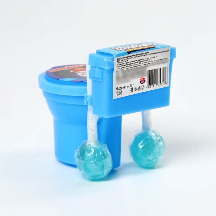 Леденцы с пудрой &laquo;Бери и действуй&raquo; унитаз, 15 г.