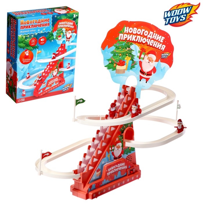 Развивающая игрушка &laquo;Дед морозы на лесенке&raquo;, свет и звук