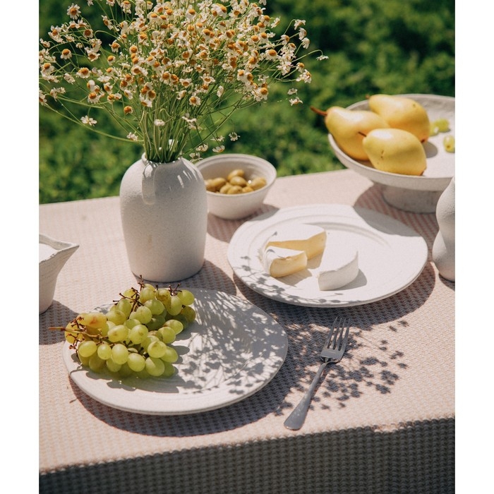 Набор тарелок керамических SL Home &laquo;Арена Бланка&raquo;, d=26,5 см, цвет белый