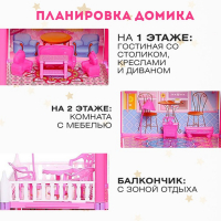 Дом для кукол «Коттедж» с куклами и аксессуарами Дом для кукол «Коттедж» с куклами и аксессуарами