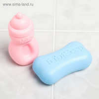 Набор резиновых игрушек для ванны &laquo;Ванночка-Зоопарк&raquo;, с пищалкой, 6 шт, виды МИКС, Крошка Я