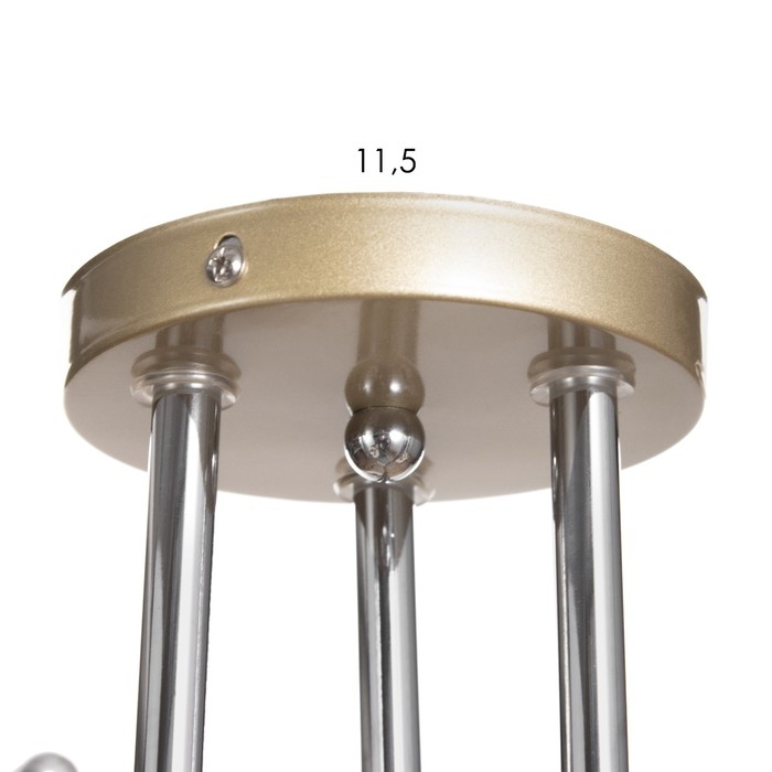 Люстра Люстра "Миа" 3х60Вт Е27 Золото, хром 46х46х28см