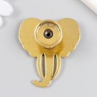 Ручка для шкатулки металл "Голова слона" состаренное золото 4,5х4,2 см Ручка для шкатулки металл "Голова слона" состаренное золото 4,5х4,2 см