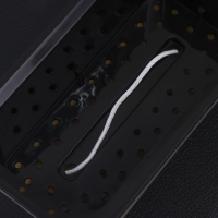 Кашпо для цветов прямоугольное Доляна &laquo;Глянец&raquo;, 900 мл, 18,5&times;10&times;8 см, цвет чёрный/белый