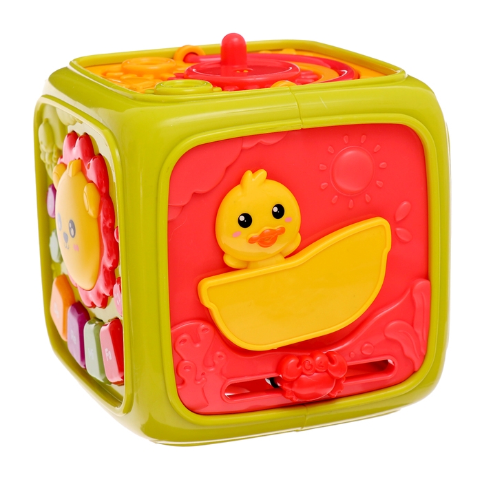 Развивающая игрушка «Умный кубик», 3 в 1: ионика, сортер, бизикуб, звук Развивающая игрушка «Умный кубик», 3 в 1: ионика, сортер, бизикуб, звук