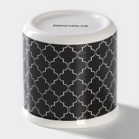 Сахарница с крышкой Доляна &laquo;Марокко&raquo;, 150 мл, цвет чёрный